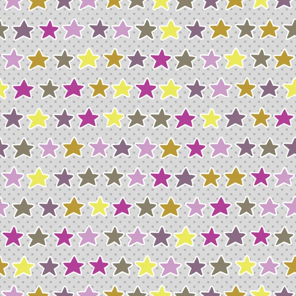 Vector Seamless Pattern Stars — Stock Vector