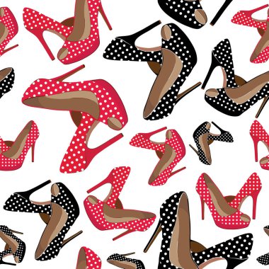 Parlak moda ayakkabıları olan kusursuz bir model.