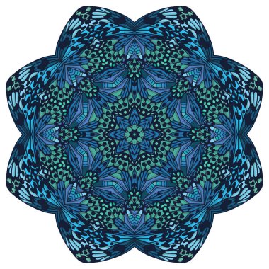 Güzel dairesel vektör arkaplanı. Fraktal resim