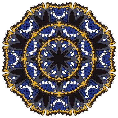 Güzel dairesel vektör arkaplanı. Fraktal resim