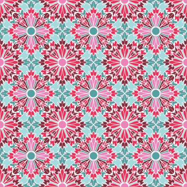 Vintage vektörsüz çiçek deseni