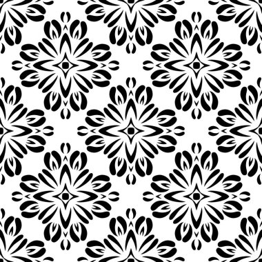 Vintage vektörsüz çiçek deseni