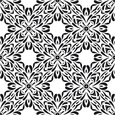 Vintage vektörsüz çiçek deseni