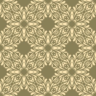 Vintage vektörsüz çiçek deseni