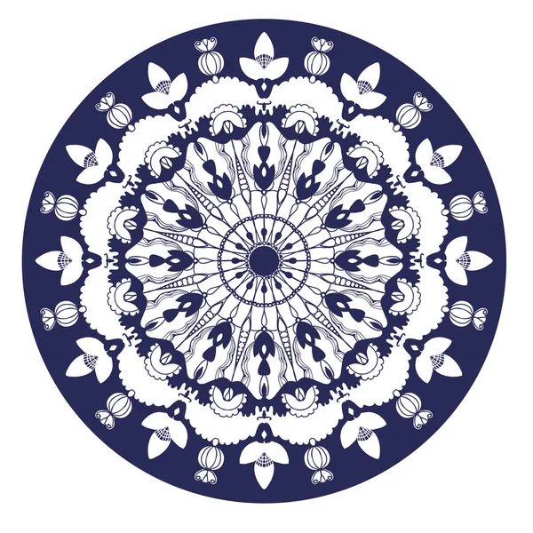 Schöne Vektor Kreisförmigen Hintergrund Fraktales Bild — Stockvektor