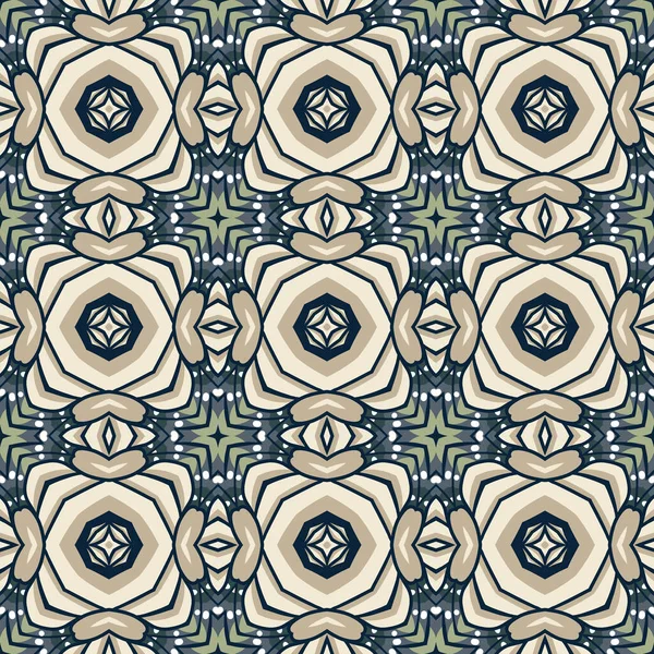 Vintage Vector Seamless Flower Pattern — Stock Vector