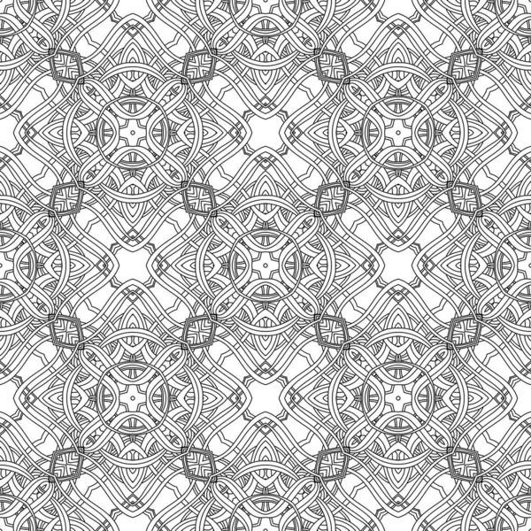 Vintage Vector Seamless Flower Pattern — Stock Vector