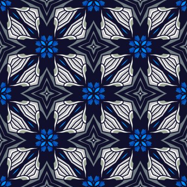 Vintage vektörsüz çiçek deseni