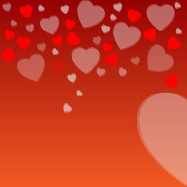 Sevgililer Günü Kartının Vektör İllüstrasyonu