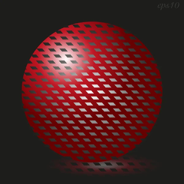 Великий червоний куля — стоковий вектор
