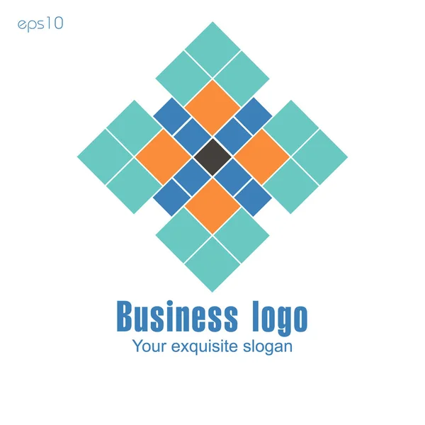 Logo d'entreprise sur fond blanc pour le design — Image vectorielle