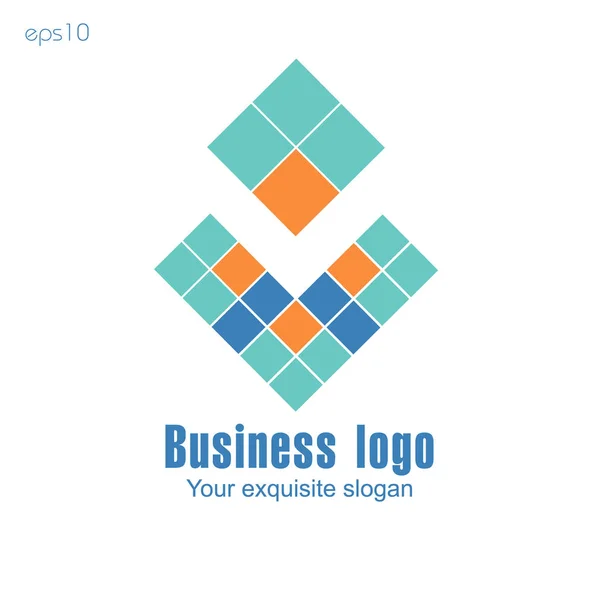 Logo d'entreprise sur fond blanc pour le design — Image vectorielle