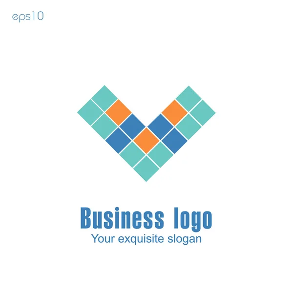 Logo d'entreprise sur fond blanc pour le design — Image vectorielle
