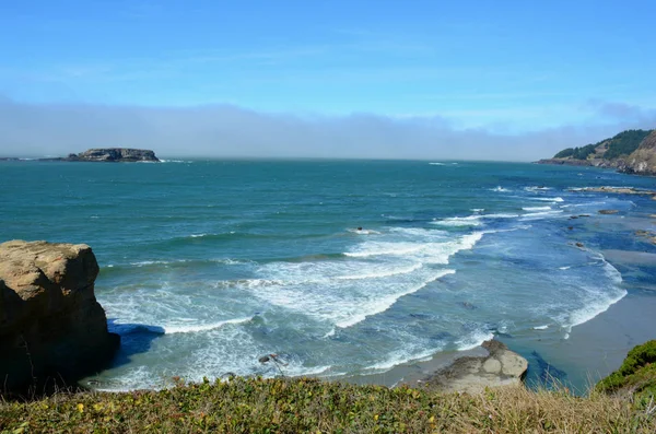 Cape Foulweather přehlédnout - pobřeží Oregonu — Stock fotografie