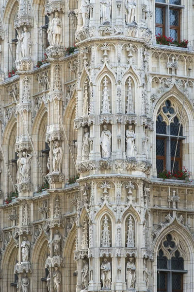 Detalle del Ayuntamiento de Lovaina — Foto de Stock