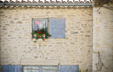 Pencere bir evin Provence Fransa