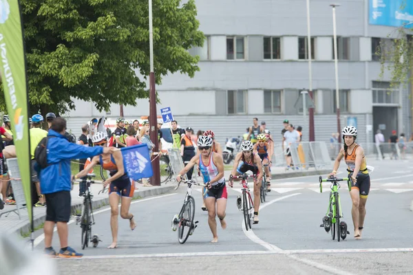 Spanish Championship of Triathlon by clubs — Stock Photo, Image