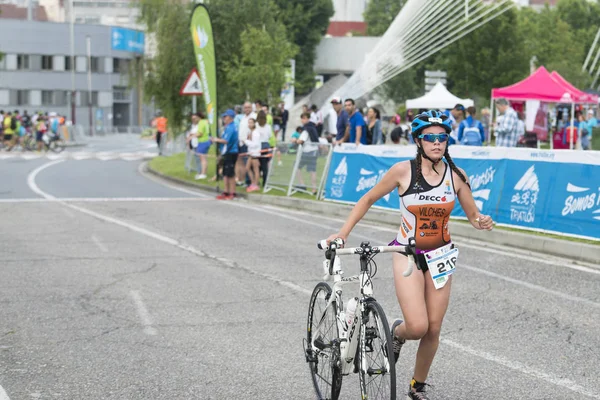 Spaans kampioenschap voor triatlon door clubs — Stockfoto