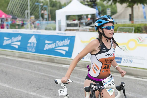 Spanische Triathlonmeisterschaft nach Vereinen — Stockfoto