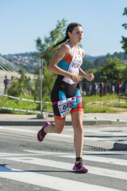 Yüzmeyi triathletes hazırlanan