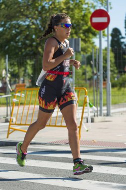 Yüzmeyi triathletes hazırlanan