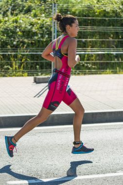 Yüzmeyi triathletes hazırlanan