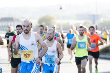 Yarı Maraton çalıştıran sporcular