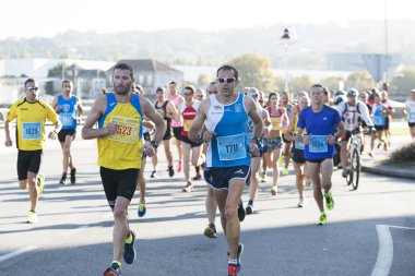 Yarı Maraton çalıştıran sporcular