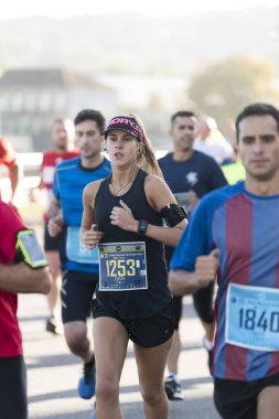 Yarı Maraton çalıştıran sporcular