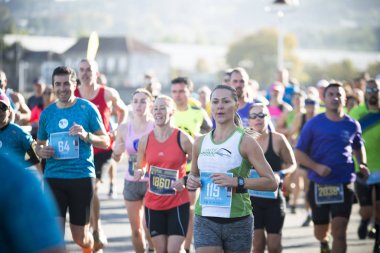 Yarı Maraton çalıştıran sporcular