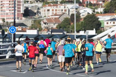 Yarı Maraton çalıştıran sporcular