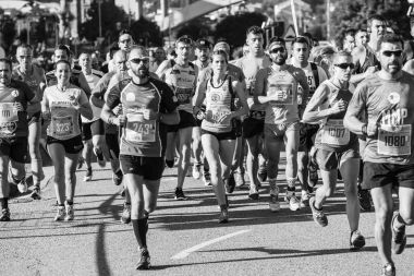 Yarı Maraton çalıştıran sporcular