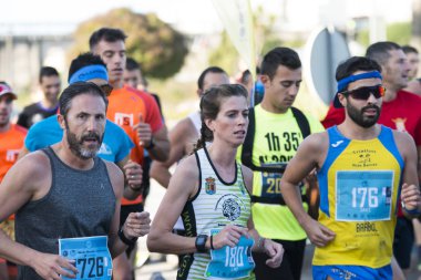 Yarı Maraton çalıştıran sporcular