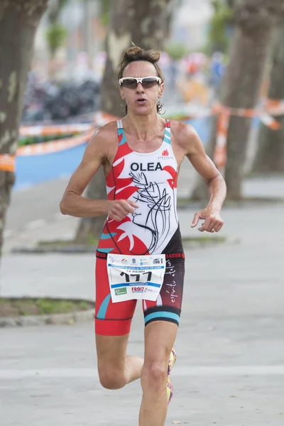 Atleten die zijn uitgevoerd in de halve marathon — Stockfoto