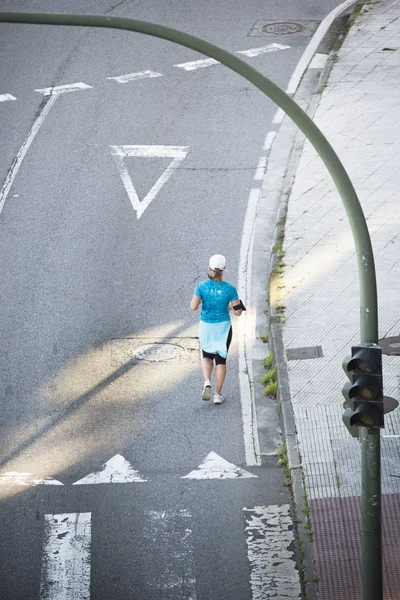 Atletas correndo na meia maratona — Fotografia de Stock