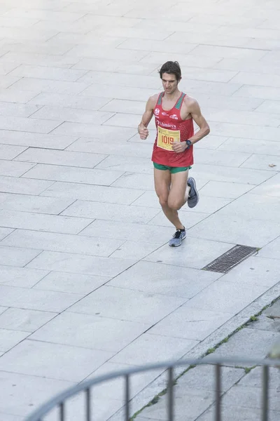 Atletas correndo na meia maratona — Fotografia de Stock