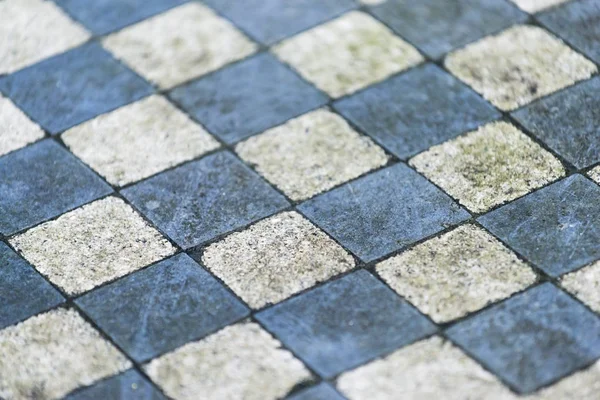 Keramické Šachovnicovým Podlahu — Stock fotografie