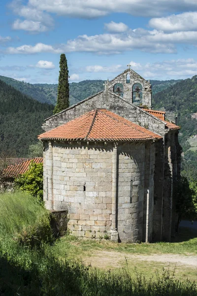 Romanesque Church Santa Martino Cova Ribeira Sacra Lugo Spain — Stock Photo, Image