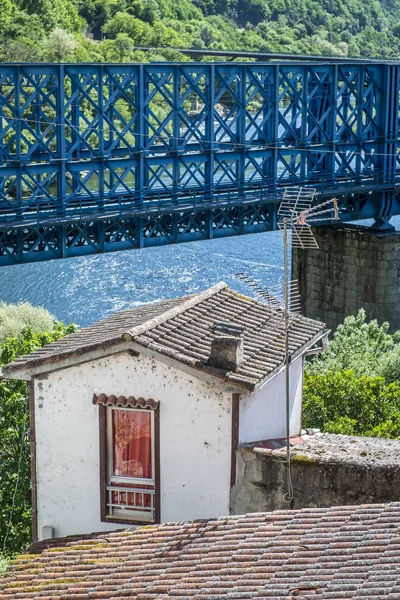 Demiryolu Için Demir Köprü Peares Bizim Spanya — Stok fotoğraf