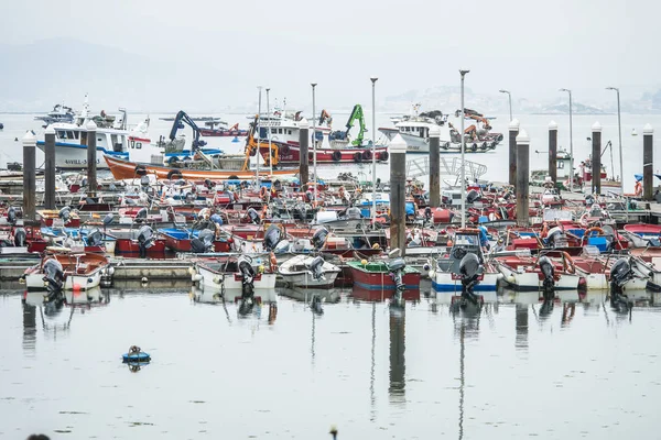 Illa Arousa Espanha Maio 2017 Porto Pesca Com Grande Atividade — Fotografia de Stock