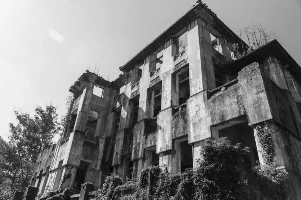 Cesuras Spain June 2017 Ruins Old Sanatorium Which Never Completed — Stock Photo, Image