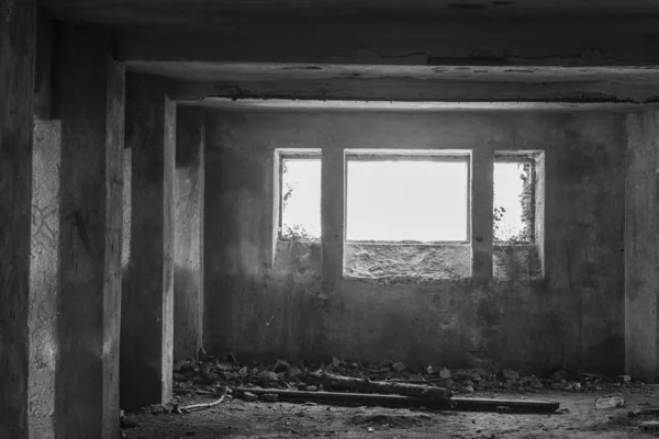 西班牙塞苏拉斯 2017年6月8日 一座旧疗养院的废墟 从未完工 — 图库照片
