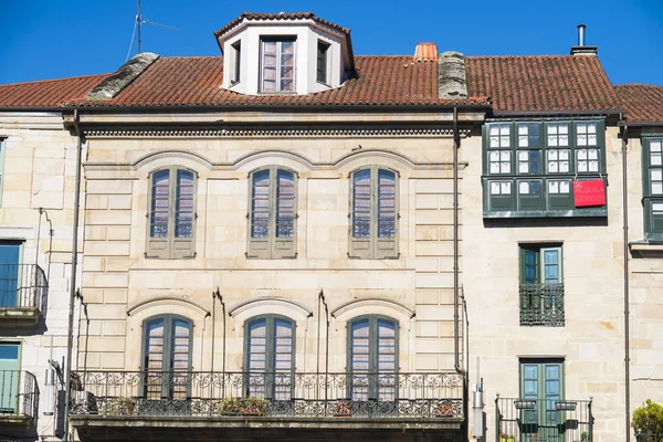 Pontevedra Spanje Augustus 2017 Architectuur Van Het Historische Centrum Van — Stockfoto