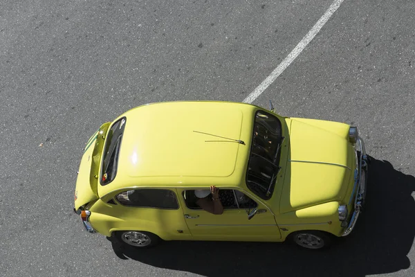 Pontevedra Spain August 2017 Old Seat 600 Passes One Streets — Stock Photo, Image