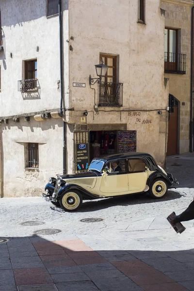 Salamanque Espagne Septembre 2017 Une Vieille Voiture Garée Dans Une — Photo