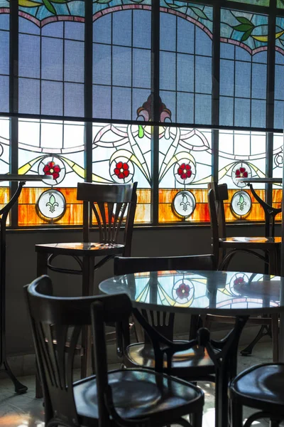 Detalhe Interior Uma Cafetaria Modernista Salamanca Espanha — Fotografia de Stock