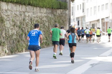 Yarı Maraton çalıştıran sporcular 