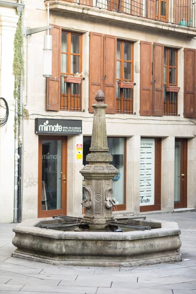 Pontevedra Espagne Septembre 2017 Curieuse Fontaine Pierre Dans Une Des — Photo