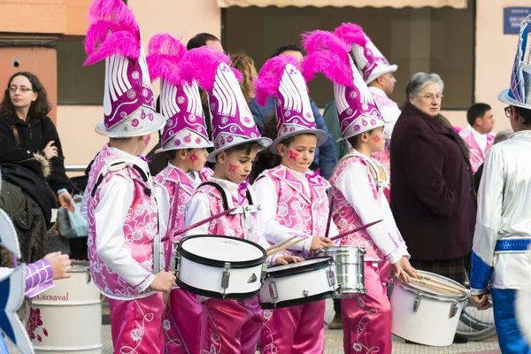 Pontevedra Spain February 2016 People Dressed Parade Held City Winter — ストック写真