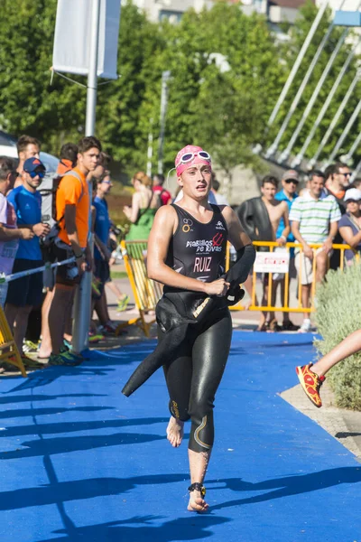 Pontevedra Španělsko Června 2015 Detail Účastníků Španělského Šampionátu Elitním Sprintu — Stock fotografie
